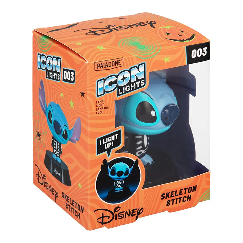 Galda lampa Paladone Stitch Skeleton Icon Light – rakstura naktsgaisma