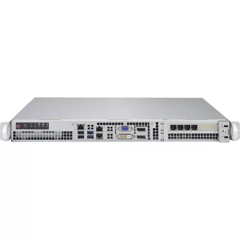 Supermicro - SuperChassis 515-R407 - Rack Mount 1U STD and WIO MB 2 x 2.5 LEDs 4 x PWM fan 2 x fans for AOC cooling PSU 400 W 43 x 437 x 429 mm