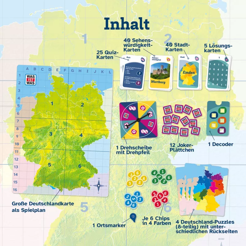 WAS IST WAS - Entdecke Germany, galda spēle
