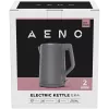 AENO Elektriskā tējkanna EK4: 1850-2200W, 1,5L, Strix, dubultās sienas, nesildošs korpuss, automātiska izslēgšanās, aizsardzība pret sauso tvertni