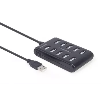 USB centrmezgls Gembird UHB-U2P10P-01 — 10 portu USB 2.0 centrmezgls