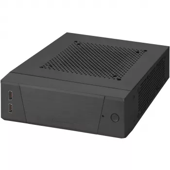 SilverStone MILO ML10 - USFF - Mini-ITX - bez barošanas bloka - melns - USB/Audio (SST-ML10B)