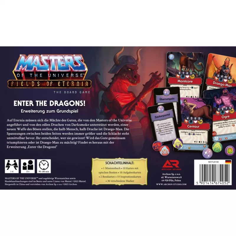 Masters of the Universe Fields of Eternia - Enter the Dragons, galda spēles paplašinājums
