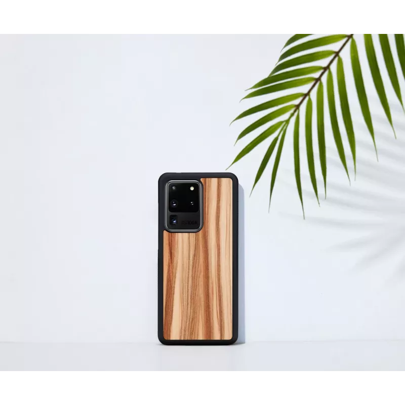 Telefona maciņš man and wood Samsung Galaxy S20 Ultra — kapučīno melns