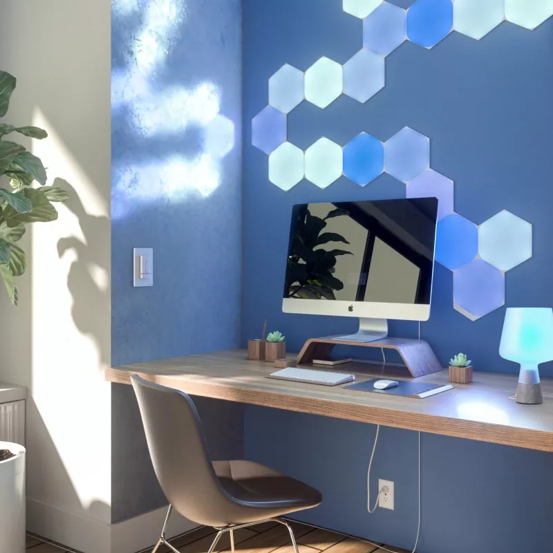 Viedais bezvadu slēdzis Nanoleaf N4400C02-1BUT — darbināms ar baterijām, pielāgojama vadība viedajām gaismām un ierīcēm