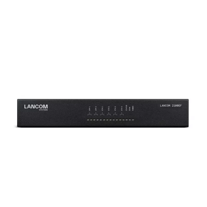 LANCOM 2100EF - SD-WAN vārteja - ar optisko šķiedru un Ethernet - 1GbE, 2.5GbE - 1U - mākoņpārvaldīta - galda/statīva montāža (61109)
