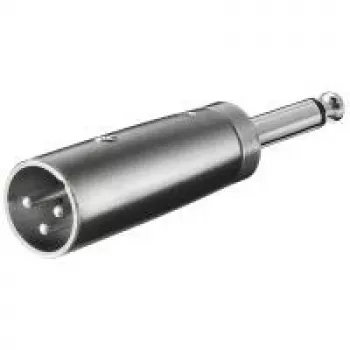 Wentronic Goobay XLR adapteris - XLR spraudnis (3 kontaktu) > 6,35 mm ligzda (2 kontaktu, mono) (27452)