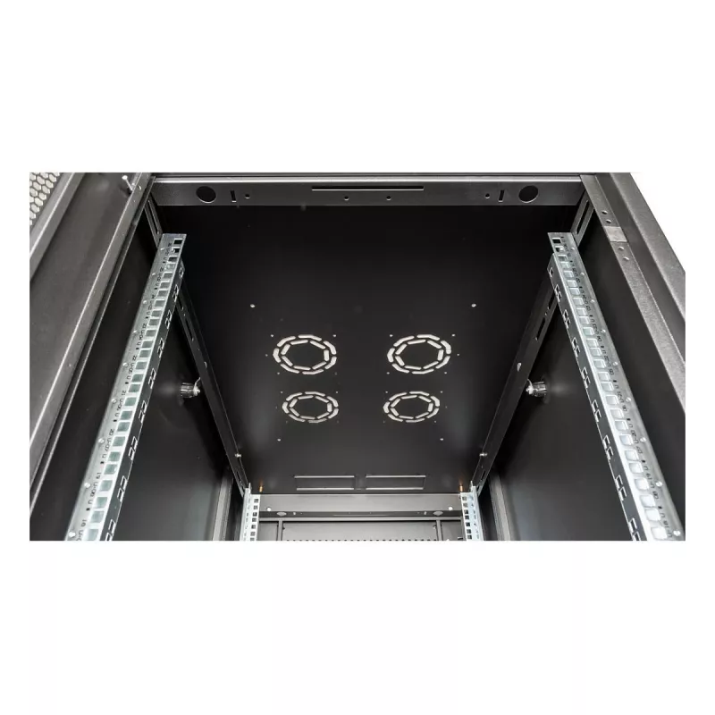 ROLINE 19-Zoll Serverschrank Basic 26 HE, 600x1000 BxT perforiert schwarz