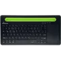 Tastatūra MediaRange MROS131 Office Bluetooth QWERTZ vācu Šveices melna zaļa