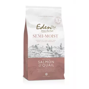 EDEN Semi-Moist Salmon & Quail - daļēji mitra suņu barība - 10kg