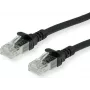 ROLINE - Plāksterkabelis - RJ-45 (V) uz RJ-45 (V) - 30 cm - SFTP - CAT 6a - Melns (21.15.2975)