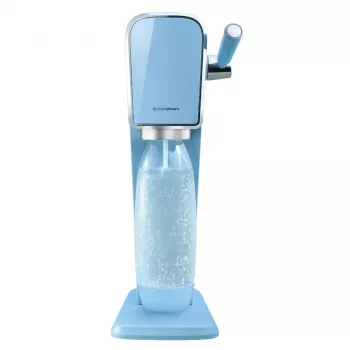 Sodas automāts SODASTREAM Art Blue Steel — 1 L plastmasas pudele, 60 L karbonators, 173×245×430 mm