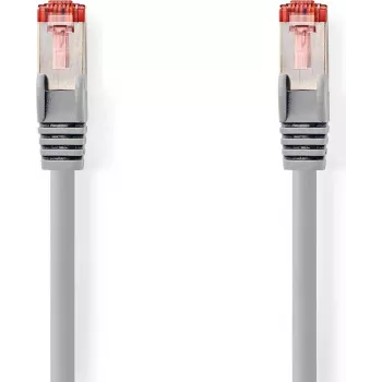 Nedis CAT6-tīkla kabelis - RJ45 spraudnis | RJ45 spraudnis | S/FTP | 1,00 m | Apaļš | LSZH | Pelēks | Marķējums