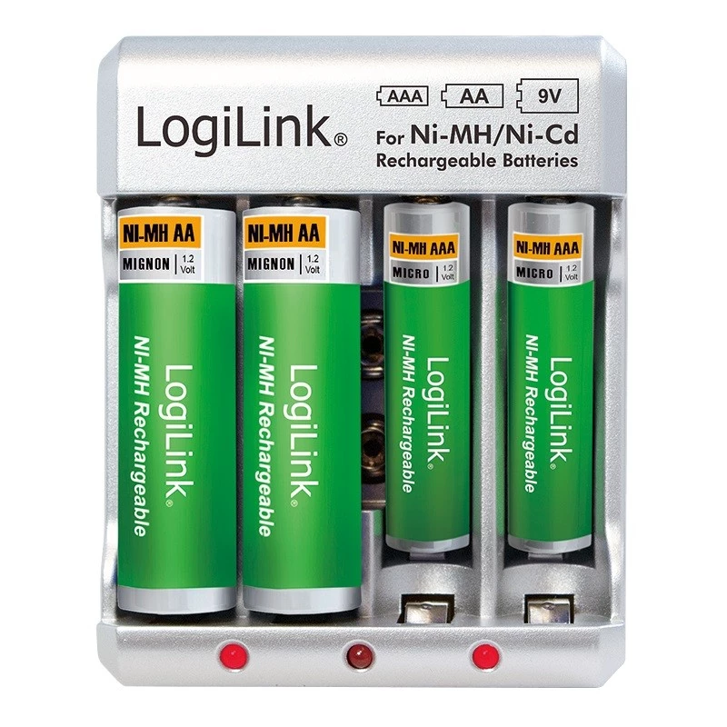 Akumulatora lādētājs Ni-MH / Ni-Cd AA / AAA / 9V
