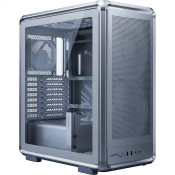 Cooler Master MasterFrame 500 Mesh PC-Enclosure, Midi-Tower, E-ATX, Tempered Glass - Sudraba