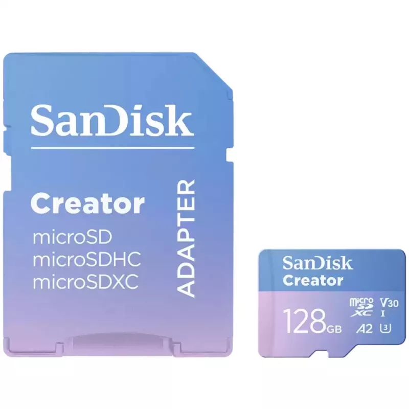 SanDisk Creator - Zibatmiņas karte (microSDXC ar SD adapteri)