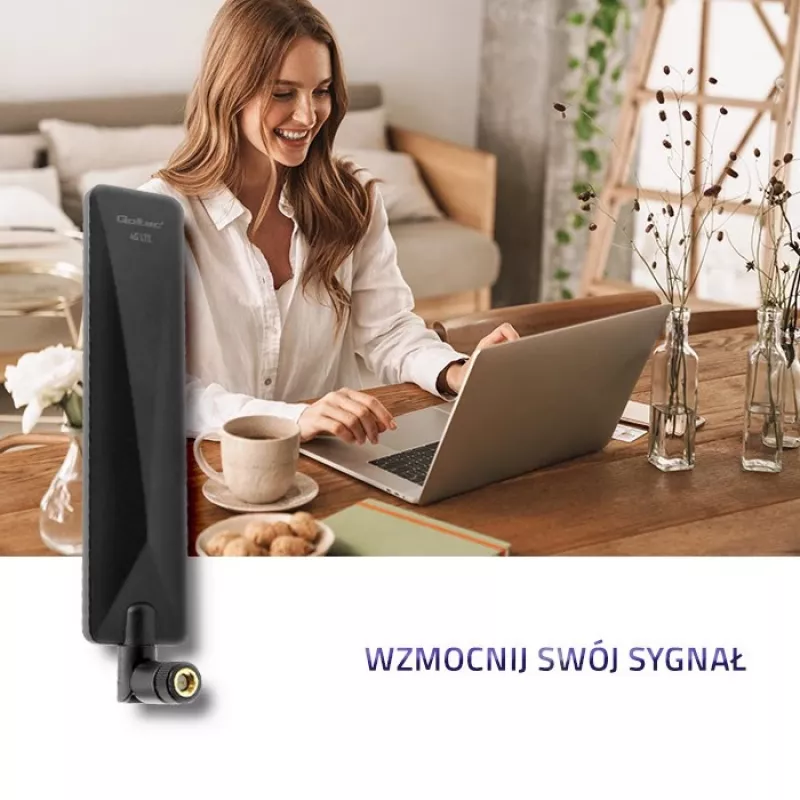 Qoltec 57018 4G LTE visvirzienu antena | 7dBi | Iekštelpām