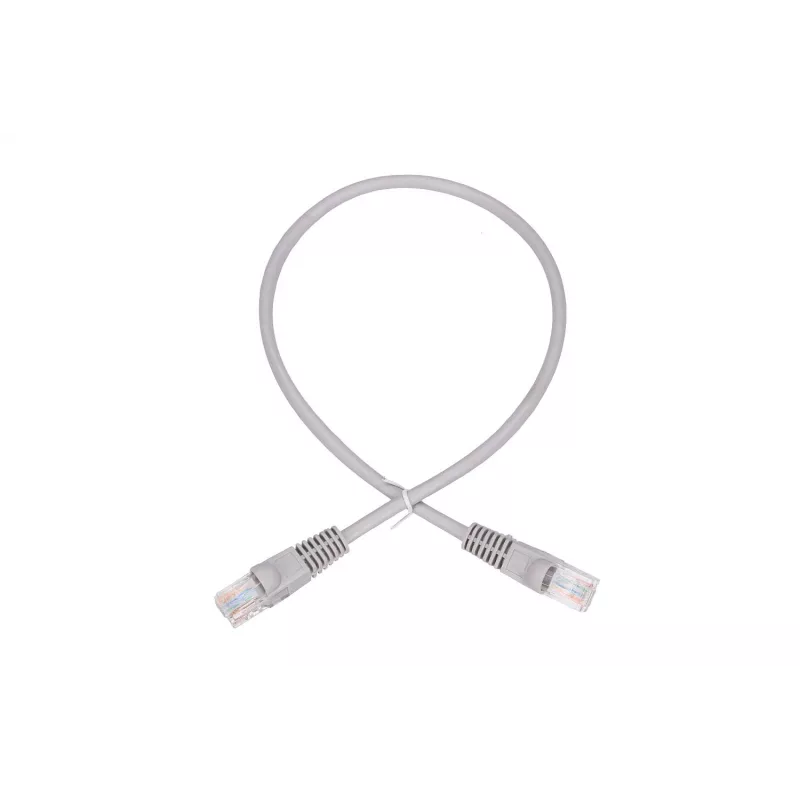 Tīkla kabelis Extralink LAN Patchcord Kat.5e RJ-45 U/UTP 0.5m Pelēks