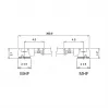 Koaksiālais kabelis DeLOCK 89609 0,3 m MHF (I-PEX) Melns Zelts