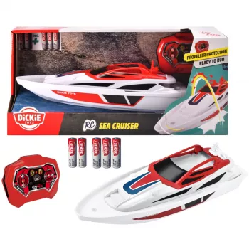 RC laiva Dickie Sea Cruiser 2,4 GHz RTR radio vadāma laiva, gatava lietošanai modelis
