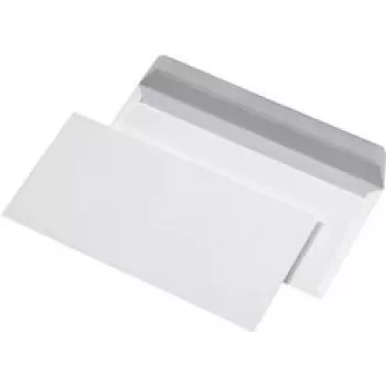 MAILmedia DIN garās aploksnes 220×110 mm pašlīmējošas 80 g/m² iepakojumā pa 1000 gab.