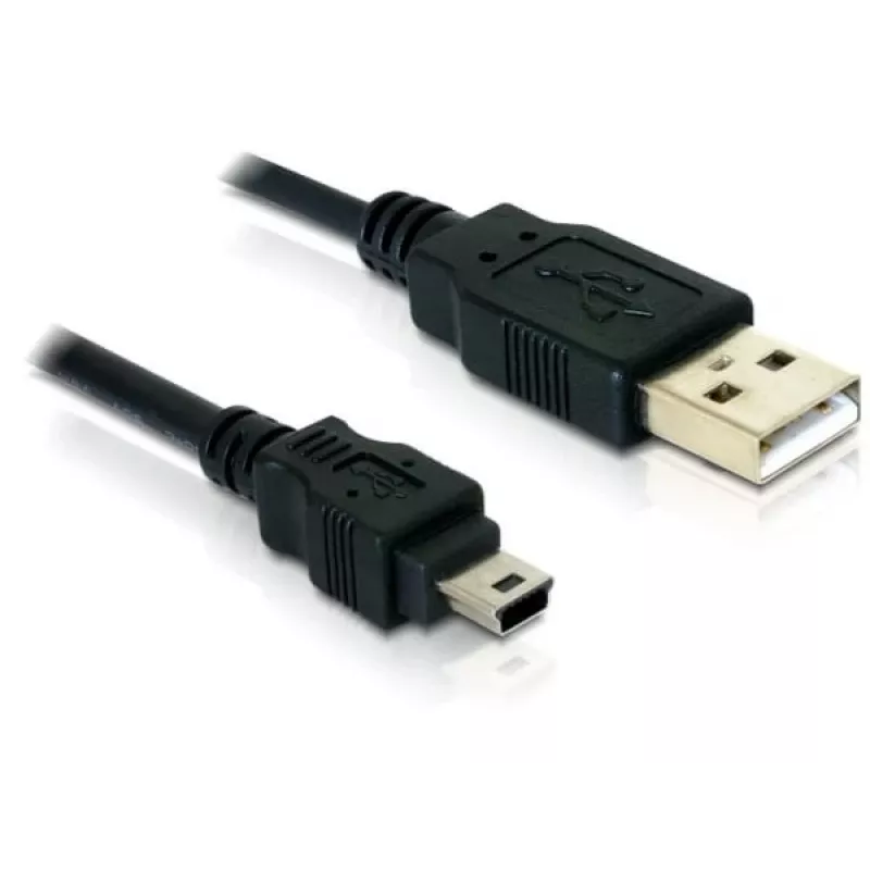 USB kabelis DeLOCK 82252 USB 2.0 1,5 m USB A Mini-USB B melns