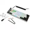 Sharkoon SGK50 S4 Tastatūra Spēļu USB QWERTZ Vācu Balta RGB LED