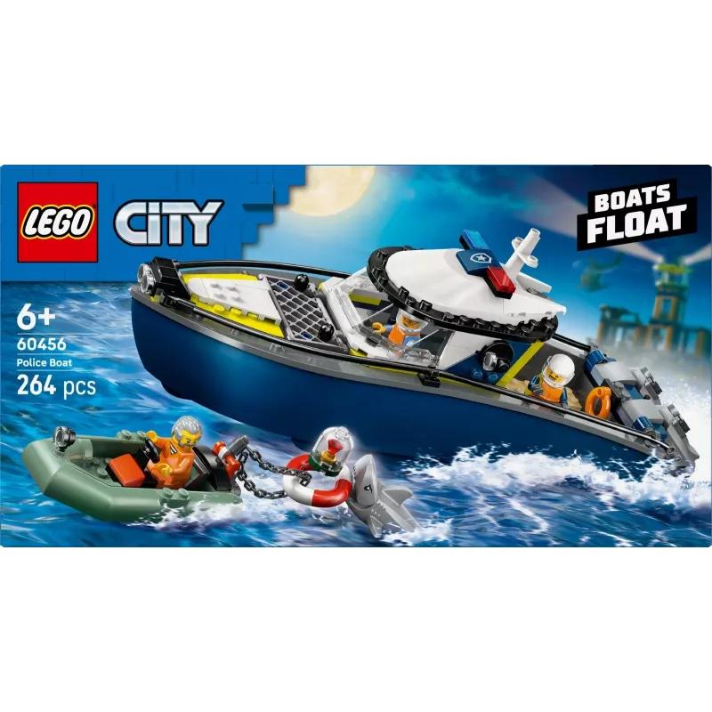 LEGO CITY 60456 Policijas laivas vajāšana