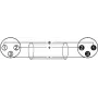 Audio kabelis XLR 3 kontaktu Omnitronic 3022010L zils 3 m