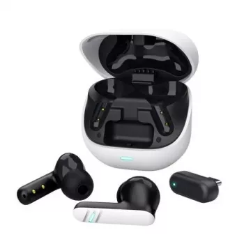 Trust GXT 409 Oxxie Wireless gaming earphones - balta, True Wireless Stereo (TWS), 100 - 10000 Hz, Gaming, 44 g, Headset, balta