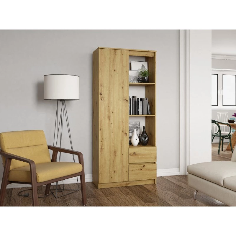 Topeshop RS-80 BILY ART biroja grāmatu skapis