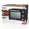 Elektriskā kompakta galda krāsns Adler AD 6026 — 48 L ietilpība, 1800 W, brīvi stāvoša, mehānisks taimeris