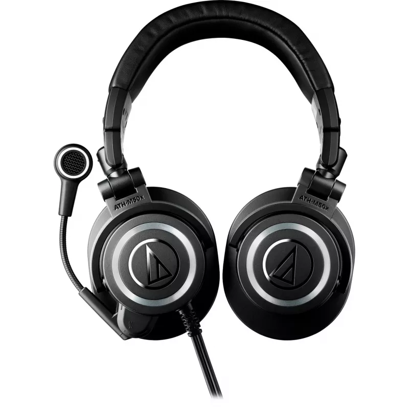 Audio-Technica ATH-M50XSTS-USB austiņas/austiņu komplekts ar vadu, galvas saite, spēlēm, melnas