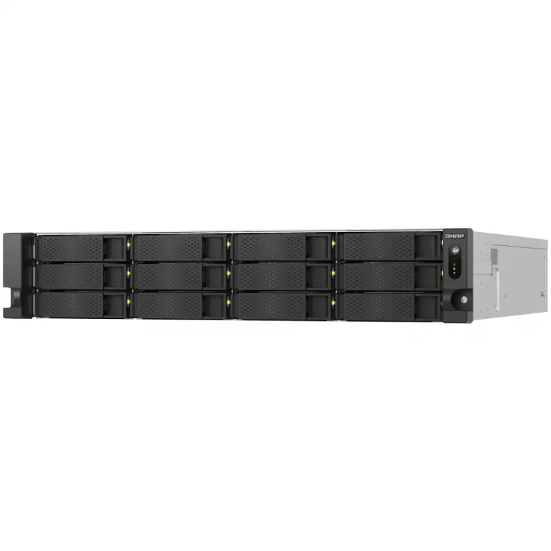 QNAP TS-H1277AXU-RP NAS Rack (2U) AMD Ryzen™ 5 16 GB DDR5 0 TB QuTS hero Melns