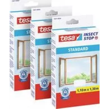 Mušu siets Tesa STANDARD 55671 1300 mm x 1100 mm Antracīta