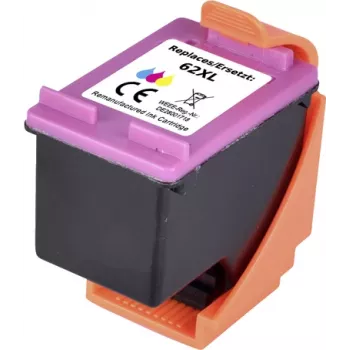 Renkforce tintes kasetne, kas aizstāj HP 62 XL (C2P07AE) saderīgo ciāna, fuksīna, dzelteno RF-5679858 (RF-5679858)