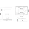 Tīkla sadales kārba Alantec GN005 — Cat5e, F/UTP (FTP) ekranējums, balta, 50×66×25 mm