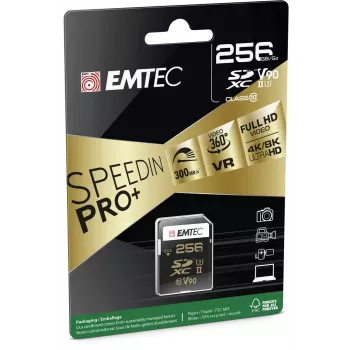 Emtec zibatmiņa 256 GB UHS-II SpeedIN Pro+