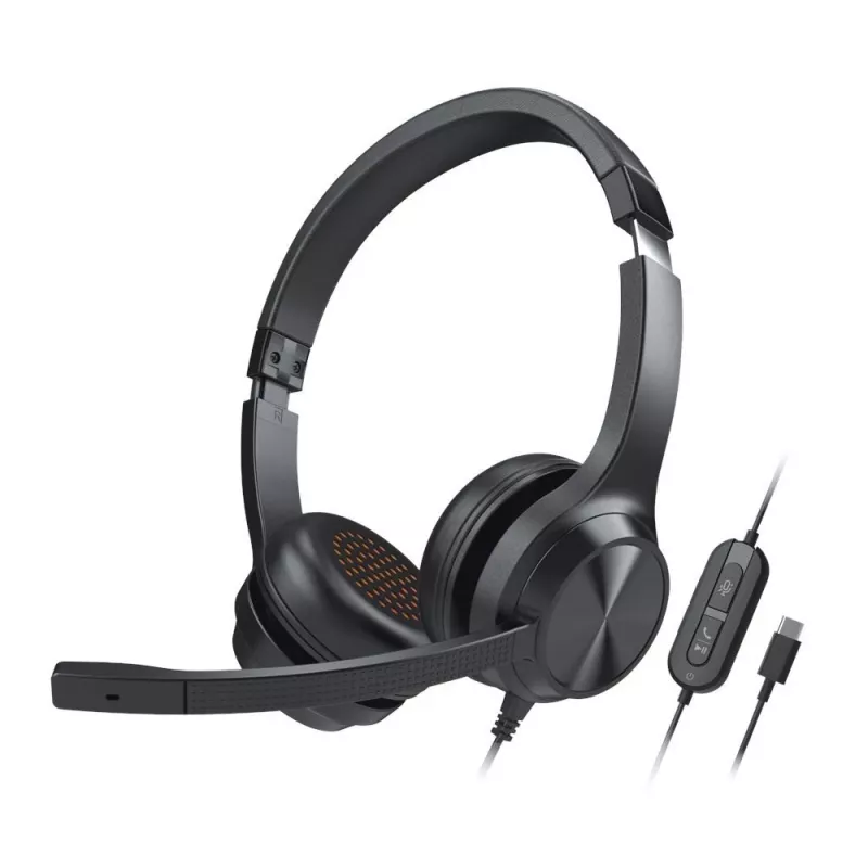 Creative 51EF0980AA000 Chat USB on-ear austiņas ar vadu, stereo, melnas