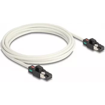 DeLOCK tīkla kabelis RJ45 spraudnis–spraudnis Cat.6A S/FTP 3m balts