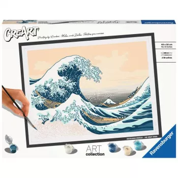 Gleznošanas komplekts Ravensburger CreArt ART Collection The Great Wave Hokusai 23690 — krāsošanas pēc numuriem mākslas komplekts
