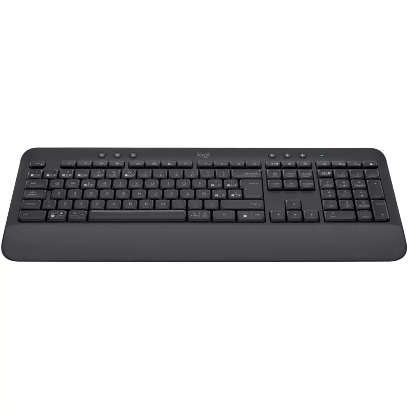 Logitech Signature K650 - Tastatūra - Bezvadu - Bluetooth 5.1 - QWERTY - Spāņu - Grafīts (920-010917)