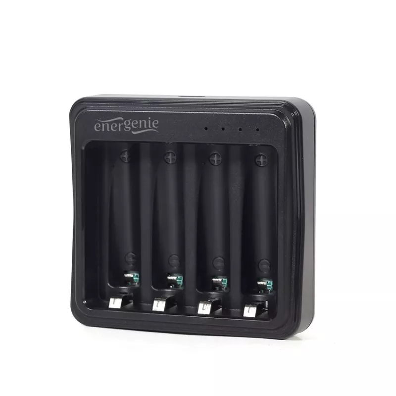 Bateriju lādētājs Gembird BC-USB-03 USB saderīgs AA AAA melns