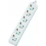 Strāvas pagarinātājs Dexlan 994910 4m 6 maiņstrāvas rozetes Iekštelpām Balts