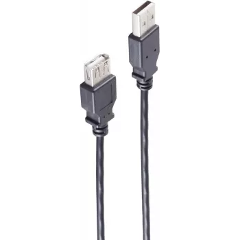 shiverpeaks BS13-24045 USB kabelis 3 m USB 2.0 USB A melns (BS13-24045)