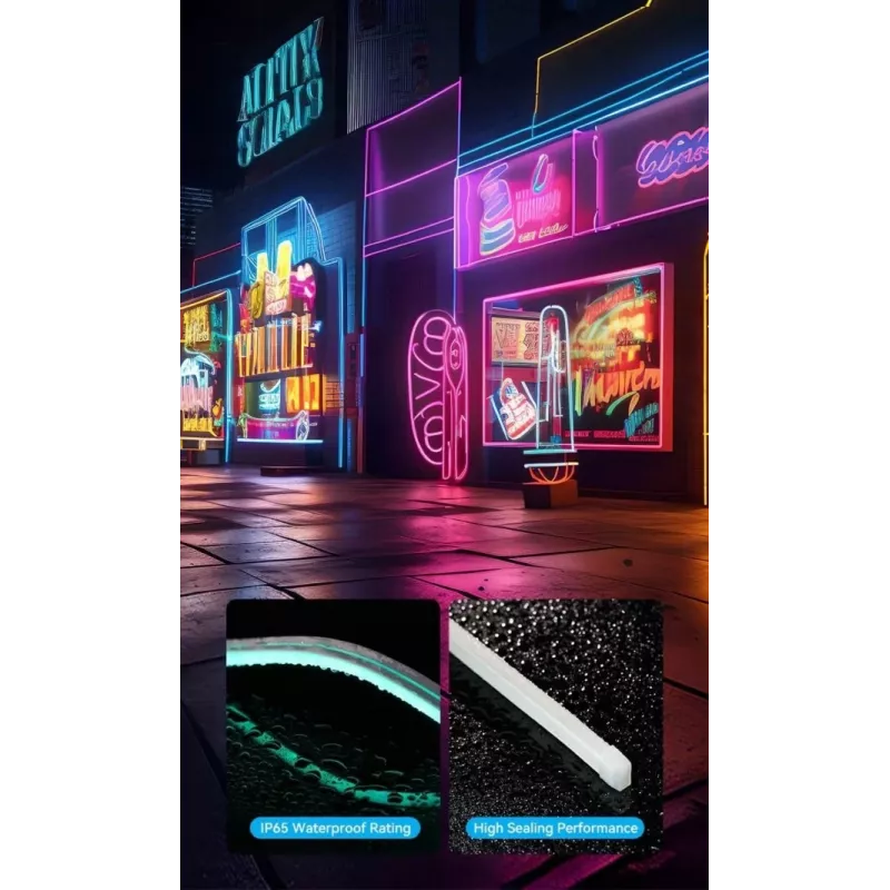 LED lentes gaisma Vention PAEWH 2 m, USB barošana 5V, RGB ar IR tālvadību, abpusējas līmlentes montāža