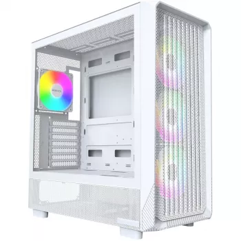 PC Case Montech X5 Midi Tower balta ATX 3x140mm Fans