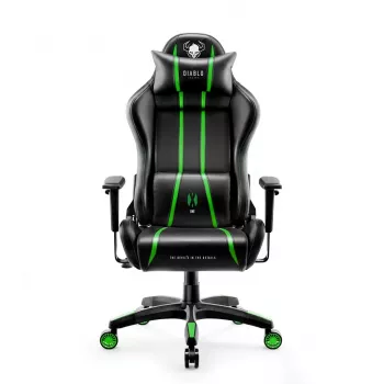 Diablo X-One 2.0 Normal Size Gaming chair Melns, zaļa