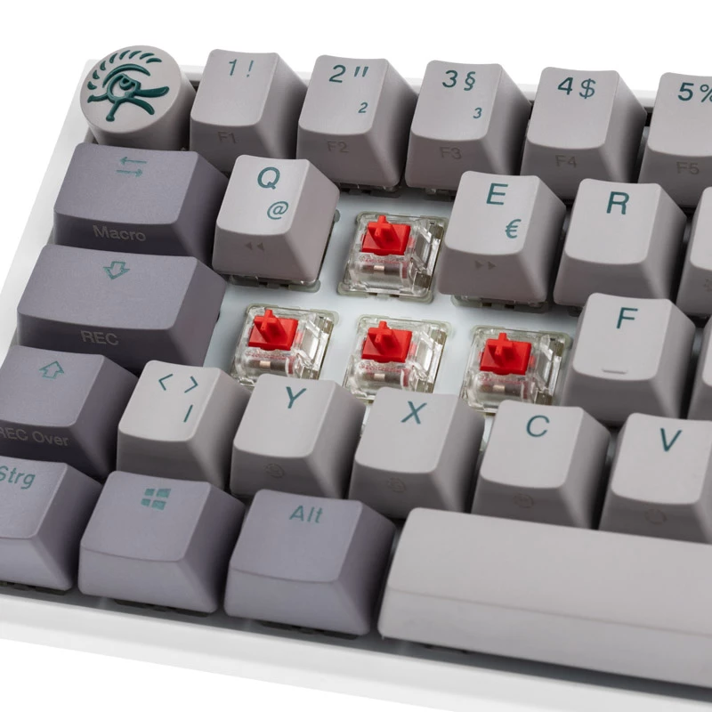 Ducky One 3 SF tastatūra, spēlēm, USB, QWERTZ, vācu, pelēka