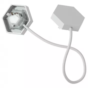 Apgaismojuma savienotājs Nanoleaf Flex — balts, 0,24 m kabelis, 3 gab. iepakojumā